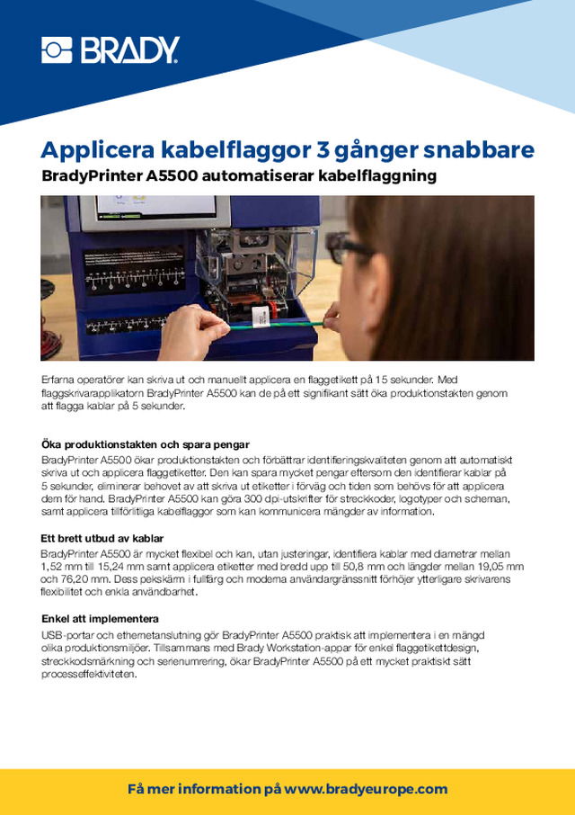 Applicera kabelflaggor 3 gånger snabbare
