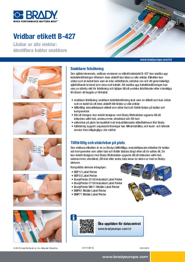 Vridbar etikett B-427