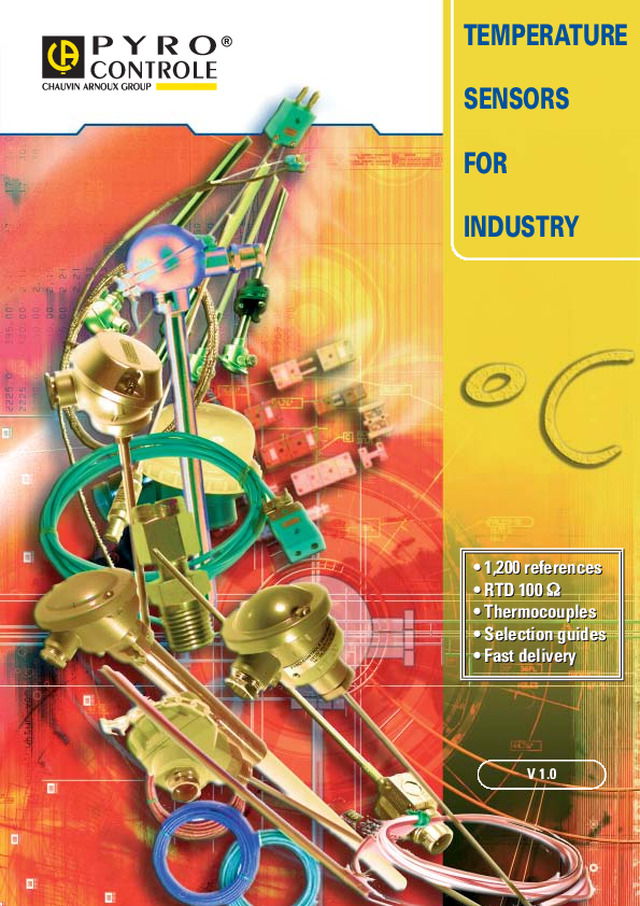 Temperaturgivarekatalog (engelsk)