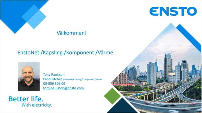 Voltimum mässa 2021 EnstoNet Kapsling Komponent Värme