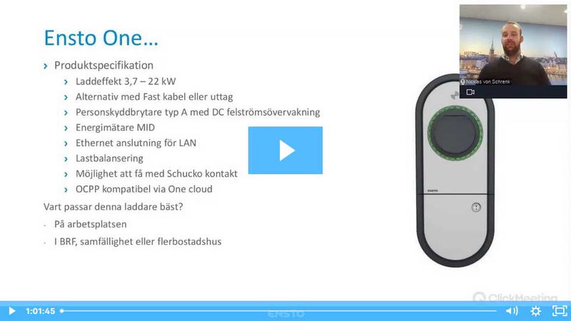 Ensto: Elbilsladdning, ladda för framtiden!