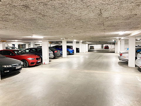 Parkeringshusets energiförbrukning sänktes med 92% med hjälp av belysning från Exaktor