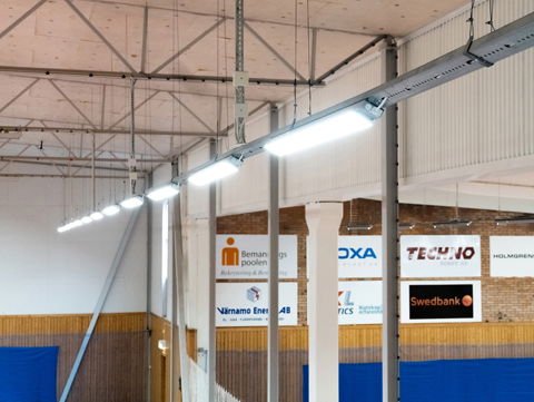 Exaktor ger nytt ljus i Värnamos tennishallar