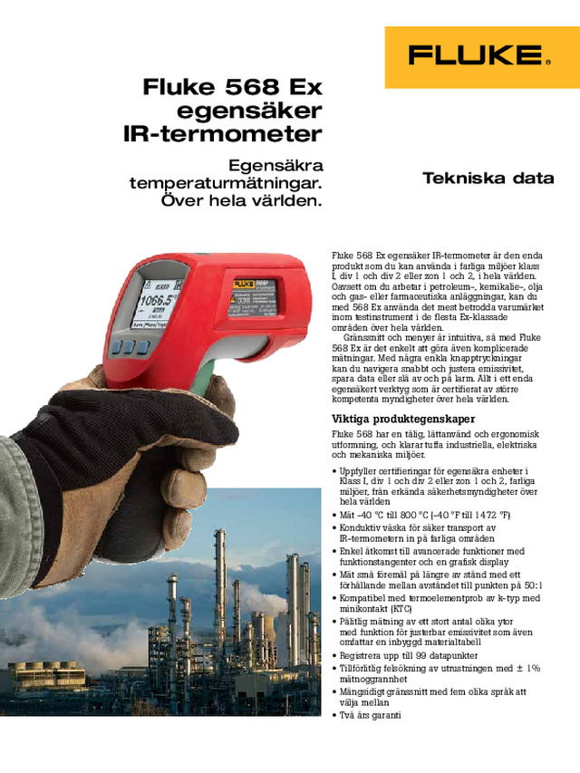 Fluke 568 Ex egensäker IR-termometer
