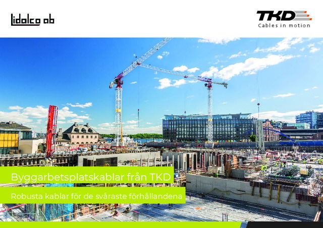 Byggarbetsplatskablar från TKD