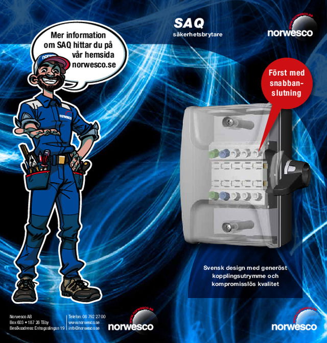 NORWESCO säkerhetsbrytare SAQ