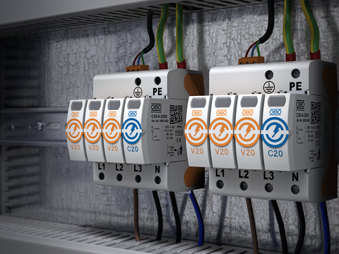 Överspänningsskydd från OBO Bettermann: V50 & V20