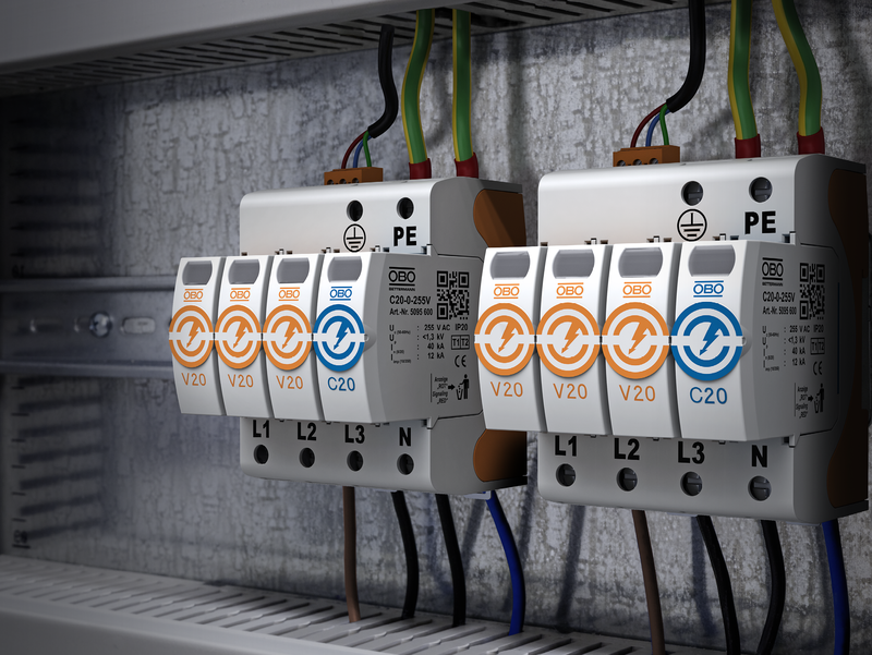 Överspänningsskydd från OBO Bettermann: V50 & V20