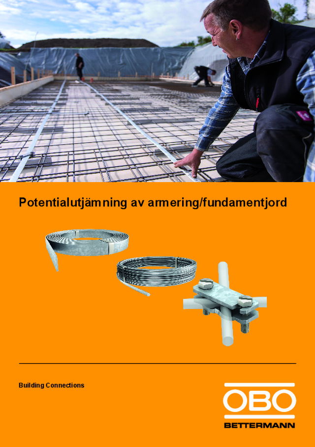 Potentialutjämning av armering/fundamentjord