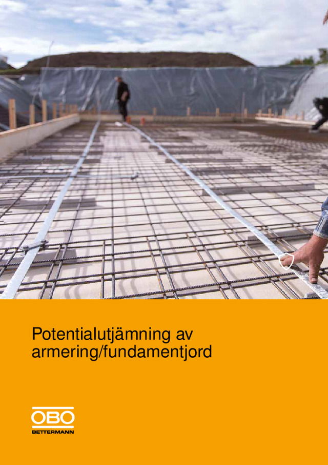 Potentialutjämning av armering/fundamentjord