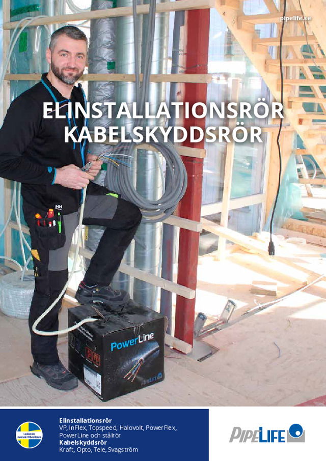 Elinstallationsrör kabelskyddsrör