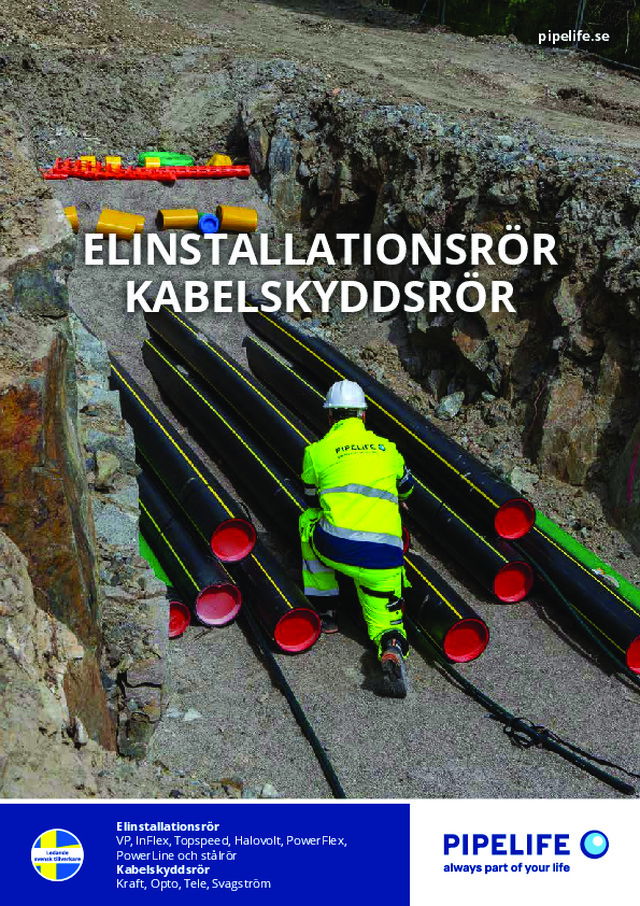 Elinstallationsrör kabelskyddsrör