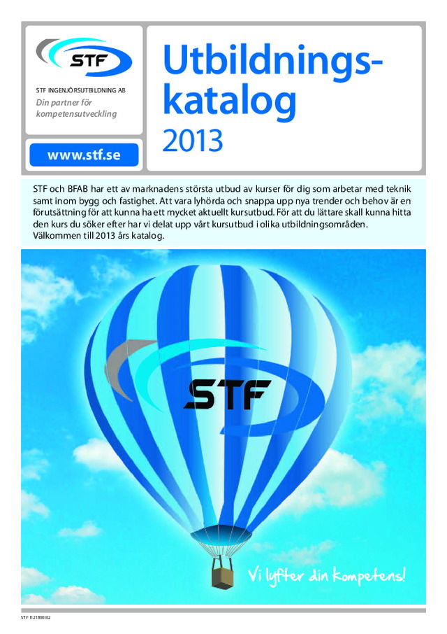 STF utbildningskatalog 2013