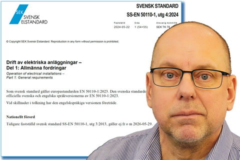 Ett fullbordat steg mot ordning och reda i och med nya SS-EN 50110-1
