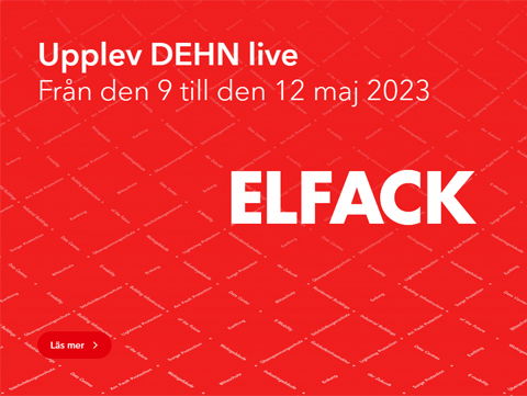 Besök Dehn på Elfack 2023!
