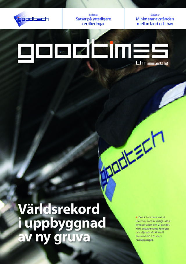 Goodtechs kundtidning Goodtimes 3 2012