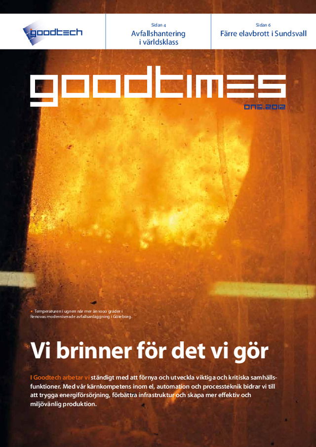 Goodtechs kundtidning Goodtimes nummer 1 2012