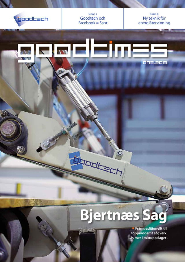 Goodtechs kundtidning Goodtimes nummer 1, 2013