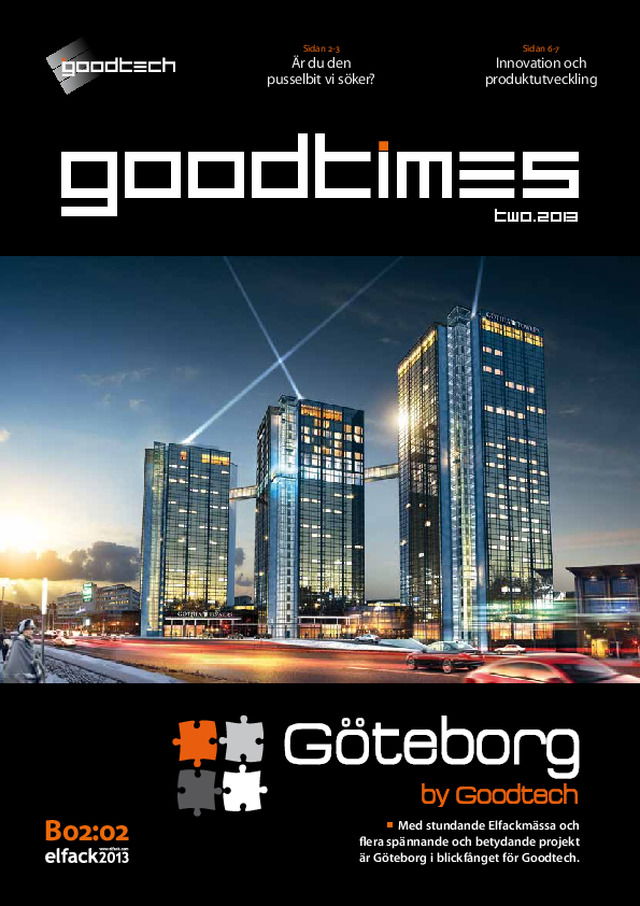 Goodtechs kundtidning Goodtimes nummer 2, 2013