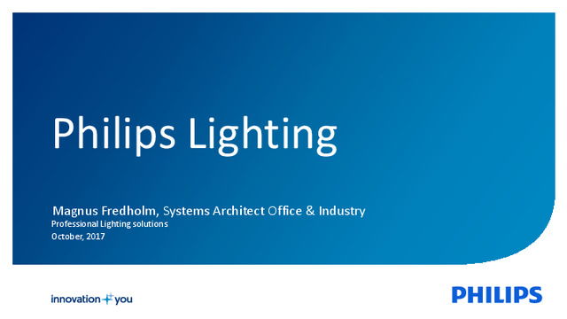 Belysning med trådlös teknik