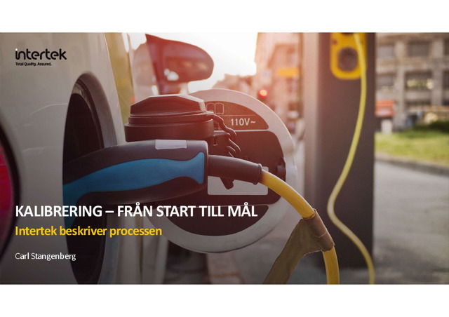 Kalibrering - från start till mål