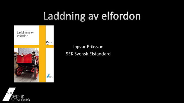 Elsäker laddning av elfordon