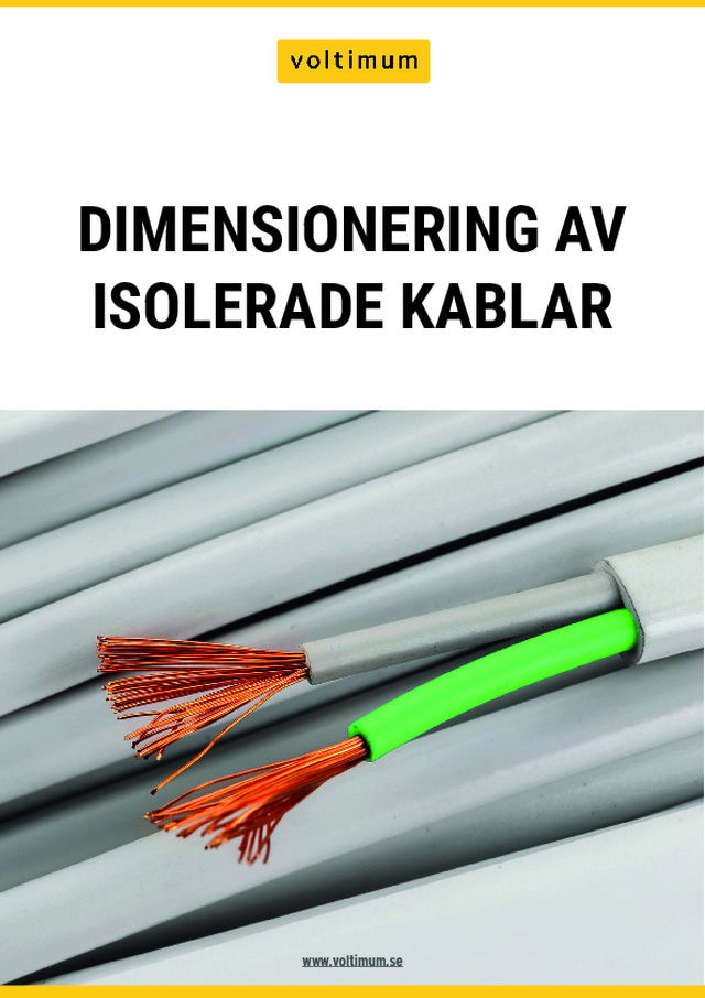 Dimensionering av isolerade kablar