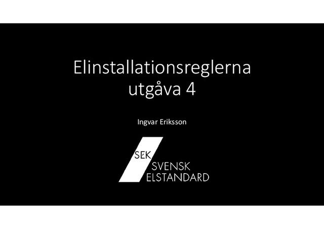 Elseminarium 2023 mars: Så påverkar nya Elinstallationsreglerna dig