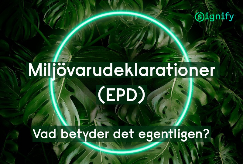 Miljövarudeklarationer (EPD:er) i praktiken