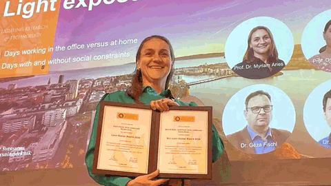 Vad betyder ljuset på jobbet för sömnen? Internationellt prestigepris till svensk belysningsstudie