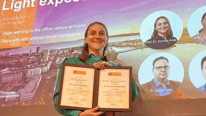 Vad betyder ljuset på jobbet för sömnen? Internationellt prestigepris till svensk belysningsstudie