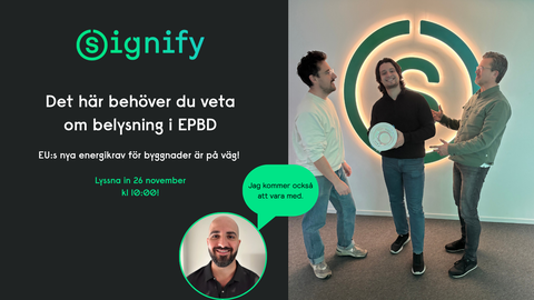 EPBD – Uppkopplad belysning som nyckel till energieffektiva byggnader