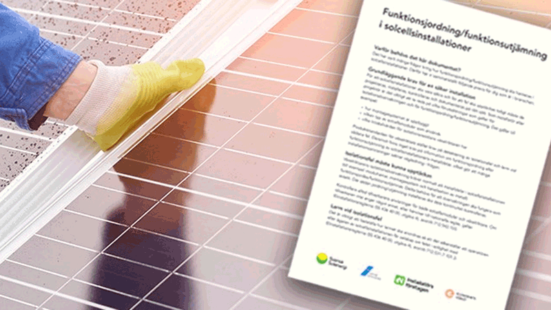 Förtydligad praxis för solcellsinstallationer