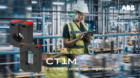 Noggrann och platsbesparande mätning med ABB:s nya strömtransformator