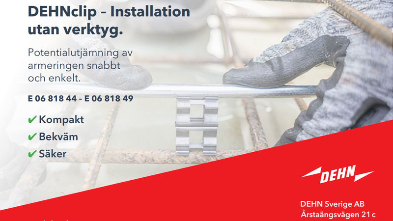 Installation utan verktyg med Dehnclip