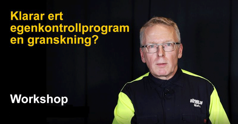 De fem vanligaste felen i egenkontrollprogrammen