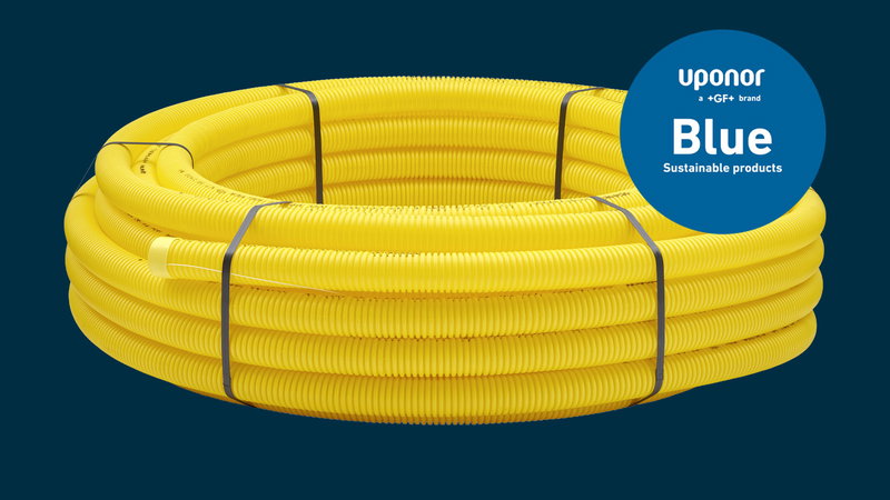Uponor DW Blue – Skydda kablarna – minska klimatavtrycket med 70 %