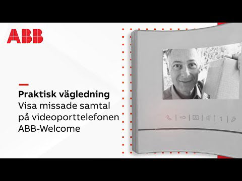 Hur visar man missade samtal videoporttelefonen ABB-Welcome?