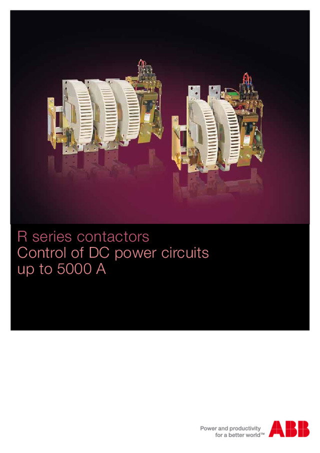 R Series -Bar Mounted Contactors
