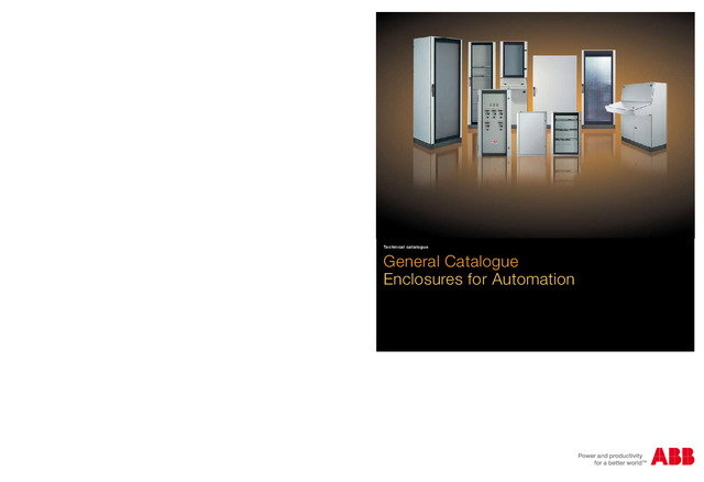 General Catalogue Enclosures for Automation