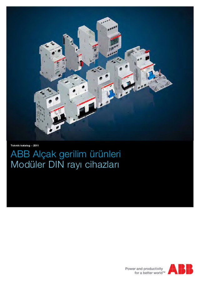 ABB Alçak gerilim ürünleri / Modüler DIN rayı cihazları
