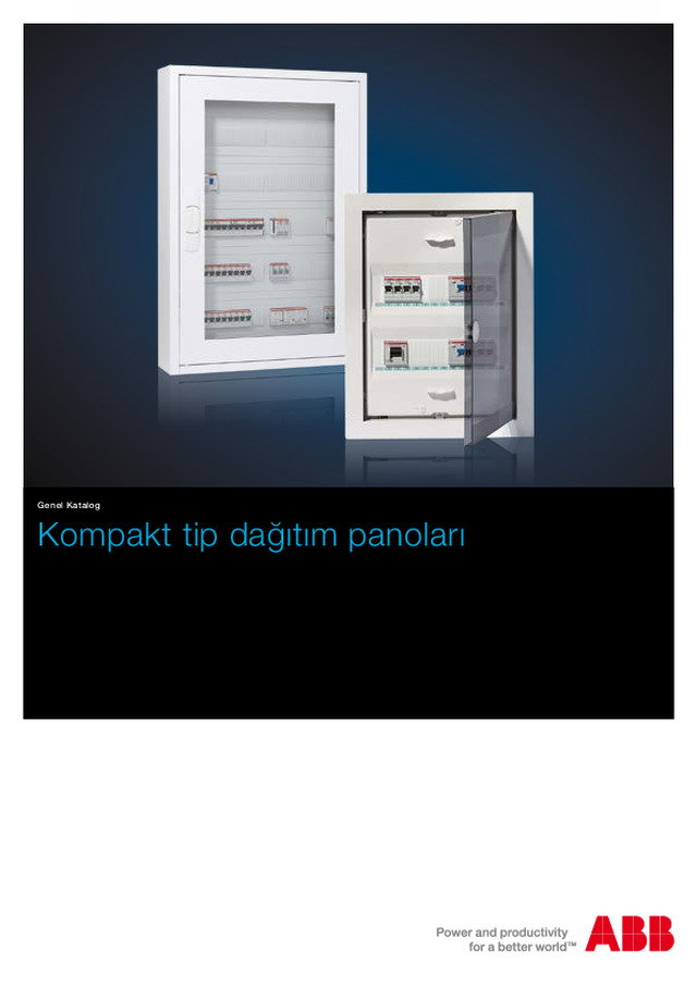 ABB kompakt tip dağıtım panoları