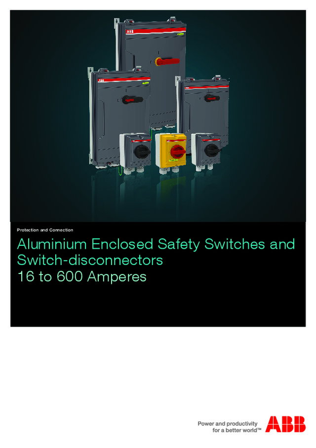 Aluminyum kutulu tip emniyet yük ayırıcıları