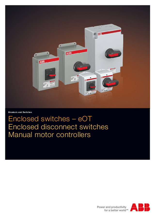 Motor kontrolü için kutulu tip ayırıcılar