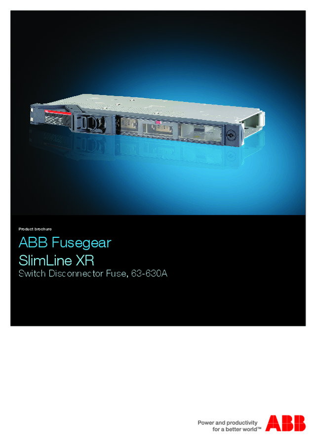 Slimline XR - Yatay tip Sigortalı yük ayırıcılar