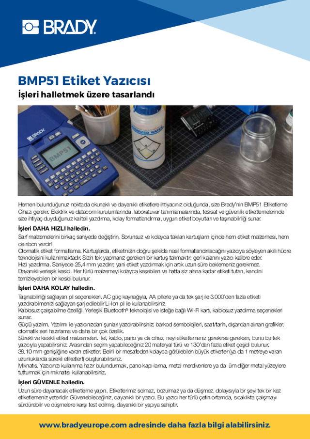 BMP51 Etiket Yazıcı