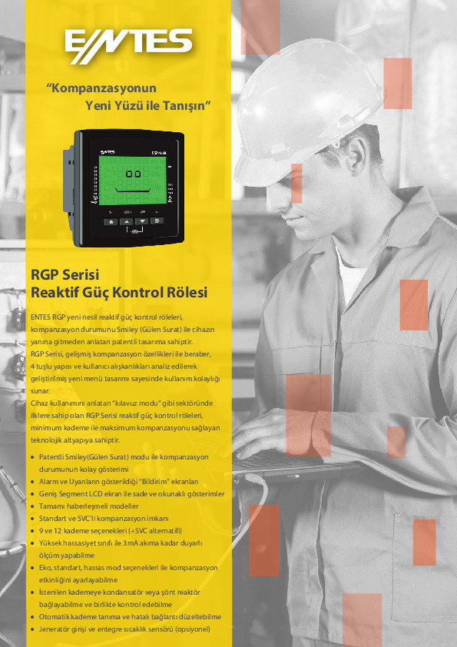 RGP Serisi Reaktif Güç Kontrol Rölesi
