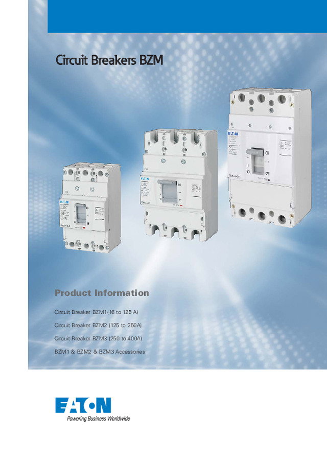 Eaton Devre Kesici BZM serisi katalogu