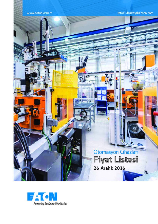 Eaton Otomasyon Fiyat Listesi