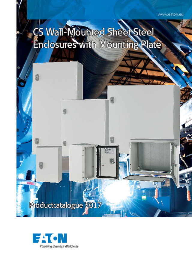 CS Wall-Mounted Sheet Steel Enclosures with Mounting Plate